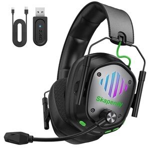 VK81 2.4GHz Wireless Gaming Headset For PS5, PS4, PC- bluetooth Headphones